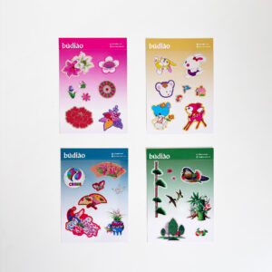 貼貼台灣｜花布貼紙(附明信片)